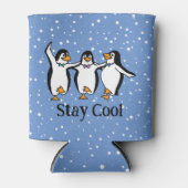 踊りペンギンデザインクーラーボックス 缶クーラー (正面)