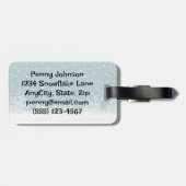 踊りペンギンデザイン ラゲッジタグ (裏面横)