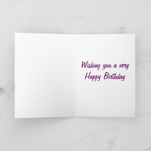 踊りペンギン誕生日カード カード (内部)