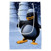 踊りペンギン ミディアムペーパーバッグ (裏面)