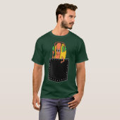 踊りホットドッグインマイポケットミームティー Tシャツ (正面フル)