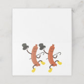 踊りホットドッグ プレイスカード (外部開封)