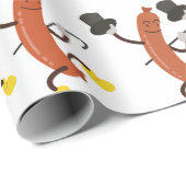 踊りホットドッグ ラッピングペーパー (ロールコーナー)