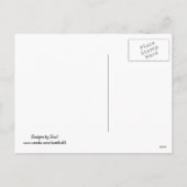 踊りホワイトスノーフレーク シーズンポストカード (裏面)