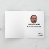 踊りホースおもしろいメン誕生日素晴らしガグギフト シーズンカード (内部)