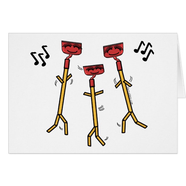 踊りホースカード (正面横)