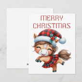 踊りホースフォール – クリスマスカード (正面/裏面)