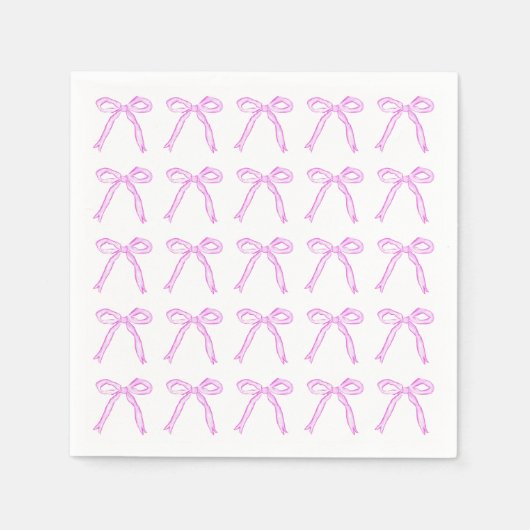 踊りボウズカクテルナプキンパーティーピンク スタンダードカクテルナプキン (正面)