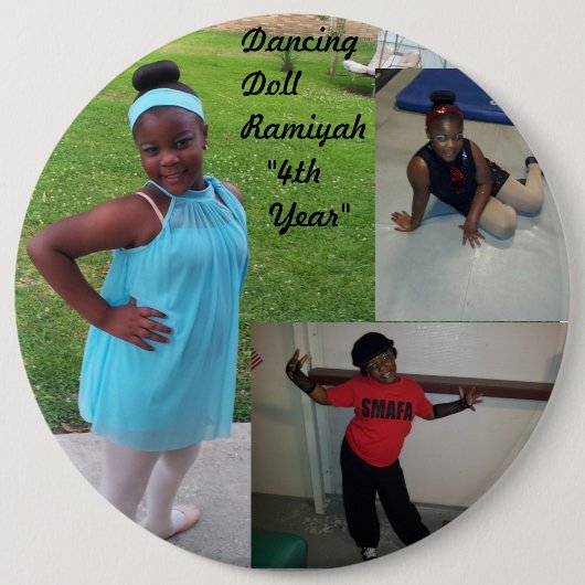 踊りボタン 缶バッジ (正面)