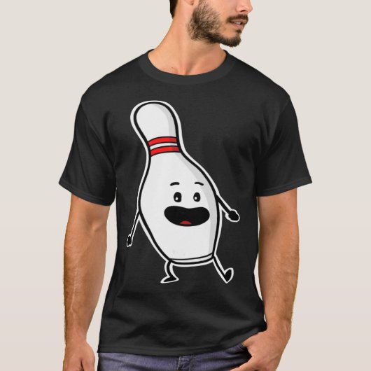 踊りボーリングピン Tシャツ (正面)