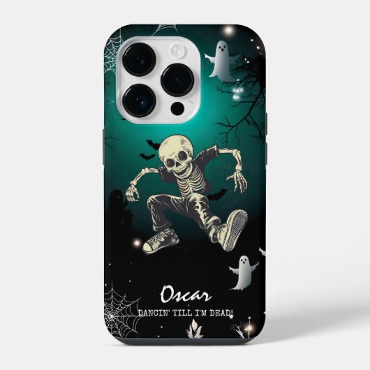 踊りボーンズ – 通年バイブ不気味ス iPhoneケース (裏面)