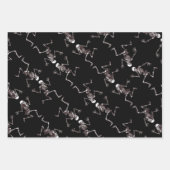 踊りボーンラッピング紙フラットシートセット3 ラッピングペーパーシート (正面3)