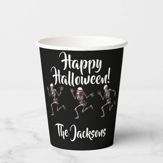 踊りボーン 紙コップ (裏面)