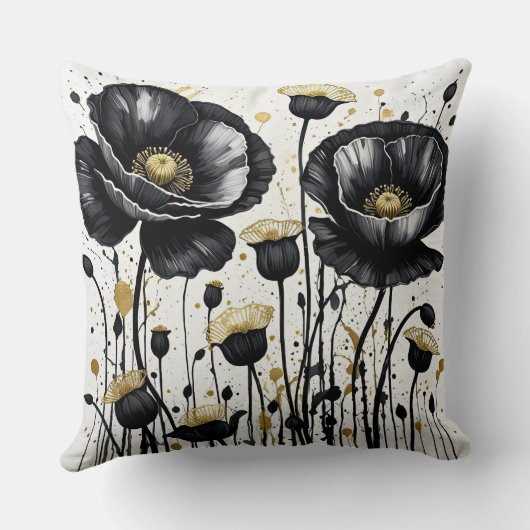 踊りポピー クッション (裏面)