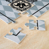 踊りポーラベアーズブルーハーレキンジグソーパズル ジグソーパズル (側面)