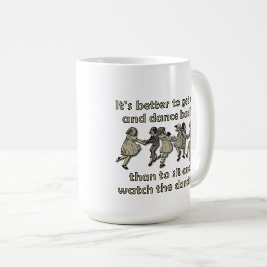踊りマグ コーヒーマグカップ (正面右)