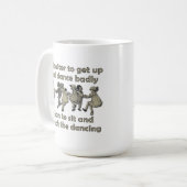 踊りマグ コーヒーマグカップ (正面左)
