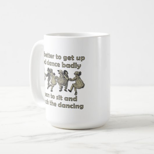 踊りマグ コーヒーマグカップ (正面左)