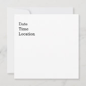 踊りマンカスタマイズ 招待状 (裏面)