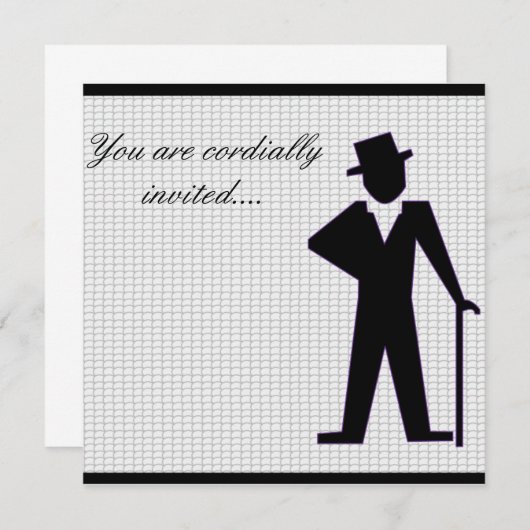 踊りマン 招待状 (正面/裏面)