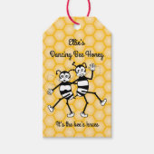 踊りミツバチの贈り物ラベル ギフトタグ (正面)