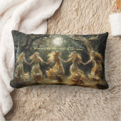 踊りムーン女神装飾用クッション ランバークッション (ブランケット)