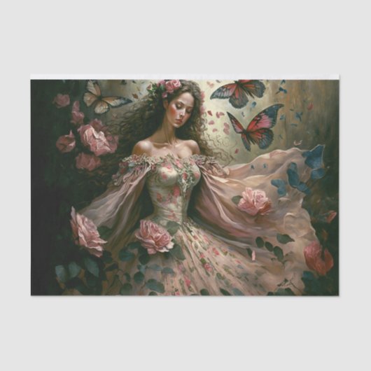 踊りメイドインザガーデンティッシュペーパー 薄葉紙 (正面)