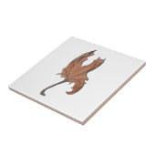 踊りメープルリーフブラウン タイル (側面)