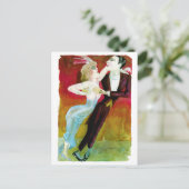 踊りモダンカップルbyオットーDix ポストカード (スタンド正面)