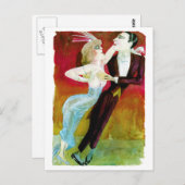 踊りモダンカップルbyオットーDix ポストカード (正面/裏面)