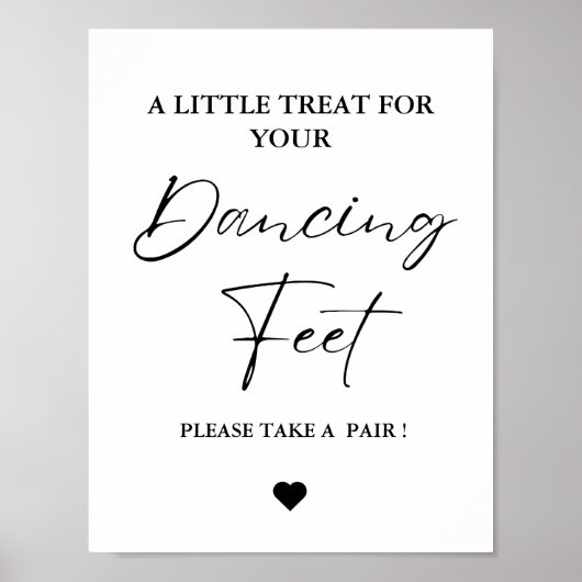 踊りモダン足の徴候に結婚対する小さな治療 ポスター (正面)