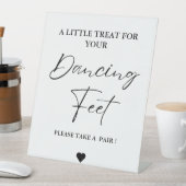 踊りモダン足の徴候に結婚対する小さな治療 台座サイン (インサイチュ)