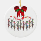 踊りヤギのクリスマスオーナメント セラミックオーナメント (裏面)