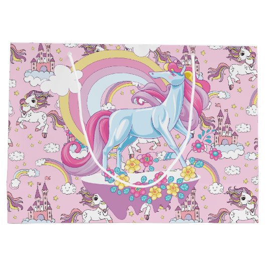 踊りユニコーン ラージペーパーバッグ (裏面)