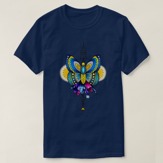 踊りライクバタフライウイング Tシャツ (デザイン正面)