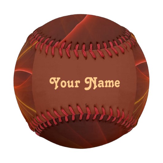 踊りライトモダン抽象芸術フラクタルアート独自の名前 野球ボール (正面)