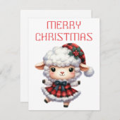 踊りラム – クリスマスカード (正面/裏面)