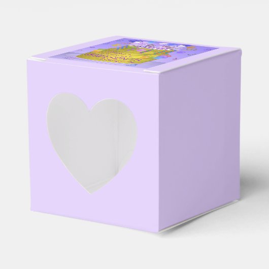 踊りリスオンケーキ誕生日 フェイバーボックス (正面サイド)