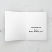 踊りレッドバンニーズカード カード (内部)