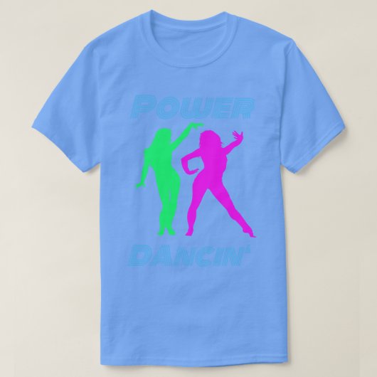 踊りレトロパワー踊りガールズ Tシャツ (デザイン正面)