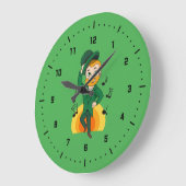 踊りレプレシャン、セント・パトリック・デイ・マンガ ラウンド壁時計 (傾斜)