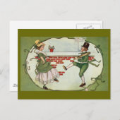 踊りレプレチャウンズヴィンテージセントパトリックの日 ポストカード (正面/裏面)