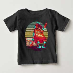 踊りロボット ベビーTシャツ