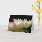 踊りロータスカード カード (黄色い花)