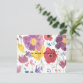 踊りワイルドフラワーズはがき ポストカード (スタンド正面)