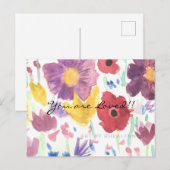 踊りワイルドフラワーズはがき ポストカード (正面/裏面)