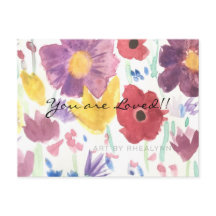 踊りワイルドフラワーズはがき