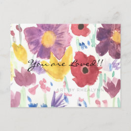 踊りワイルドフラワーズはがき ポストカード