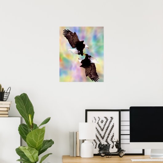 踊りワシ ポスター (ホームオフィス)