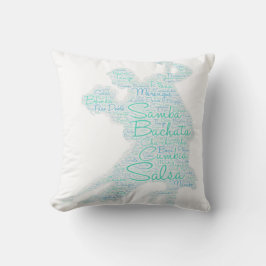 踊りワードアートカップバッハタサルサ クッション